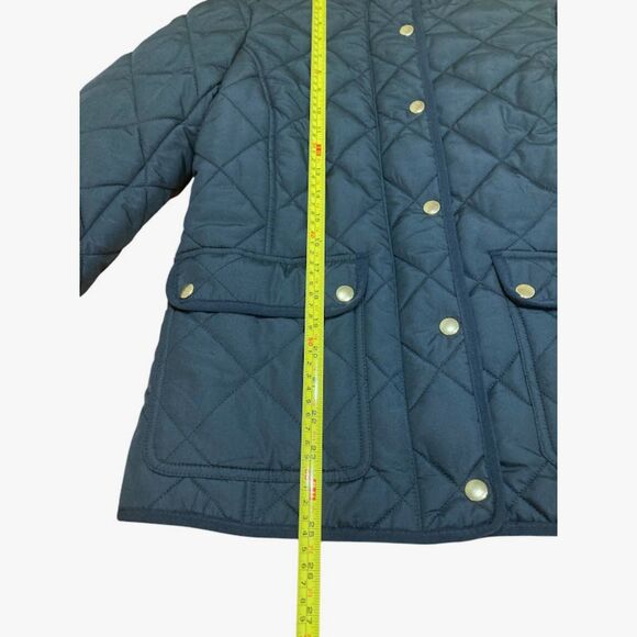 J. Crew Black Quilted Jacket Snap Closure Size Small - Picture 11 of 13